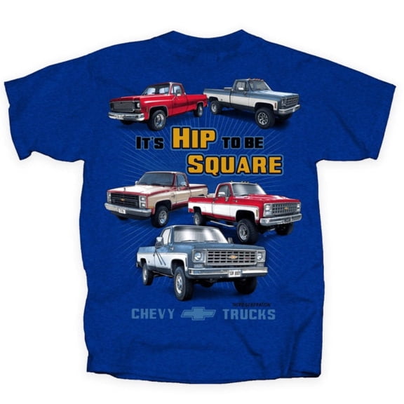 1973-87 Chevy Trucks "It's Hip To Be Square Body" Men's T-Shirt (Licensed) Joe Blow T's