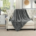thumbnail image 4 of Home Soft Things Faux Fur Throw - Cloudburst - 50'' x 60'', 4 of 7