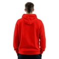 thumbnail image 3 of Godokuleh Hoodies for Men Fleece Casual Solid Hooded Collar Drawstring Sweatshirts Fall Winter Long Sleeve Pullover with Pocket Red 2XL, 3 of 4