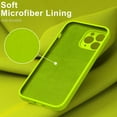 thumbnail image 4 of Designed for iPhone 11 Pro Max Case with Screen Protector - Enhanced Camera Cover -Soft Microfiber Lining -Silicone Shockproof Protective Phone Case 6.5" for Men Women Girls -Fluorescent Yellow, 4 of 14