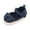 1-Blue436, variant on Byoo Newborn Girls Polka Dot Sandals Cute Infant Bow Closed Toe Mary Jane Cloth Shoes Soft Lightweight Slippers