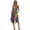 Colorful Leaf Pattern, variant on Sleeveless Sundress with Tiger Stripe Pattern, Asymmetric Midi Dress for Daily Wear and Social Gathering Events