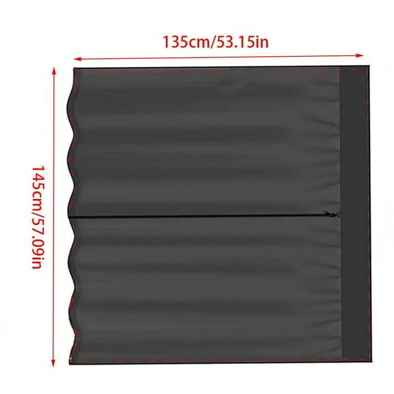 Universal magnetic camping car tailgate mesh, car tailgate mesh, caravan sunshade-