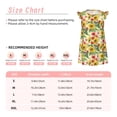 thumbnail image 3 of Fotbe Sunflower Cornflower Poppy Vestido de Dormir para Niñas de 3 a 10 Años, Mangas Cortas, Estilo Princesa, Pijama Camisón con Mangas Voladas-Large, 3 of 6