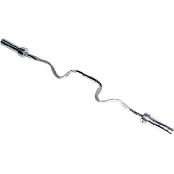 CAP Barbell 48 In. Olympic Super Curl Weight Bar, Chrome photo 2