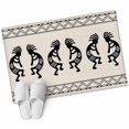 thumbnail image 2 of Bohemian Tribal Figures Washable Area Rug 2 x 3 ft Boho Ethnic Mysterious Geometric Stripe , Soft Non Slip Rugs Stain Repellent Indoor Felt Carpet for Living Dining Room Bedroom Home Office, 2 of 9