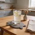 thumbnail image 1 of Posavasos de ganchillo con forma de perro, tela suave y absorbente, protege las superficies de derrames, ideal para tazas, vasos, cocina, sala de estar u oficina., 1 of 7