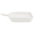 thumbnail image 2 of Square Grill Plate Non Stick Coating Resuable Dish Drying Tray Food Transfer with Short Handle (White), 2 of 9