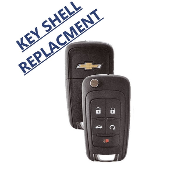 Chevrolet Flip Remote Key SHELL CASE 2010-2017 5 Buttons VLS