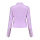 thumbnail image 4 of Puntoco Chaqueta de cuero delgada con cuello alto y cremallera para traje de motocicleta para mujer Puntoco Puntoco-5171, 4 of 4