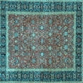 thumbnail image 1 of Ahgly Company Indoor Square Persian Light Blue Traditional Area Rugs, 3' Square, 1 of 4