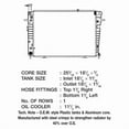 thumbnail image 2 of CSF 3287 1 Row Plastic Tank Aluminum Core Radiator, 2 of 2