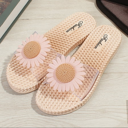 

Summer Slippers For Women Beach Accesseories Flip Flops For Women Women S Summer Sunflower Beach Foreign Trade Slippers Swimming Pool Accessories Mens Women Slippers