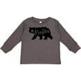 thumbnail image 3 of Inktastic Montana Black Bear Silhouette Boys or Girls Long Sleeve Toddler T-Shirt, 3 of 5