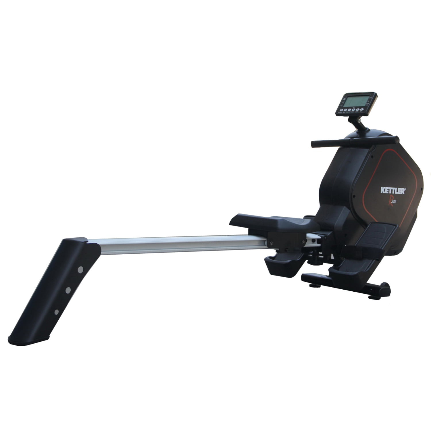 Kettler R220 Programmable Magnetic 16 Balanced Brake Rower Non-Wearing, and System Adjustable with Resistance Level