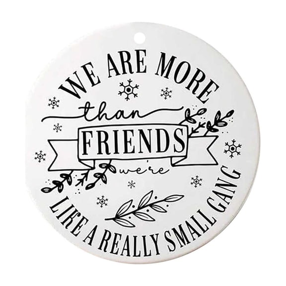 PEIBang 2D Flat Friendships Ornament 2025,Best Friends Christmas Ornaments for Tree Decorations,Gift for Best Friend
