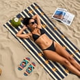 thumbnail image 5 of Ryvnso Retro Starfish Stripe Beach Towel Quick Dry Swimming Yoga Beach Towels Large Sand Free Microfiber Towel 31"W x 71"L, 5 of 5