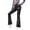 Silver, variant on Womens Workout Pants Casual High Waist Flare Stretchy Thin Gold Print Trousers Bootcut Bottoms Womens Trousers 01_Red,S
