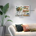 thumbnail image 4 of Farmhous Bike Wall Art Floral Hummingbird Pictures Wall Decor Inspirational Quotes Canvas Painting Print Artwork Modern Home Decor Framed for Living room Bedroom Bathroom 16"×12", 4 of 6