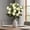 C, variant on JUSEO Artificial Camellia Bud 13 Bloom Wedding Home Handheld Floral Arrangement Deep Pink