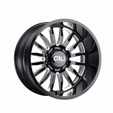 CALI OFF-ROAD SUMMIT-9110 20X9 8X180 0ET 124.1CB GLOSS BLACK/MILLED SPOKES