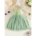 thumbnail image 2 of vera natura Baby Girl Princess Dress Sleeveless Floral Embroidery Tulle Dress Toddler Party Dress, 2 of 9