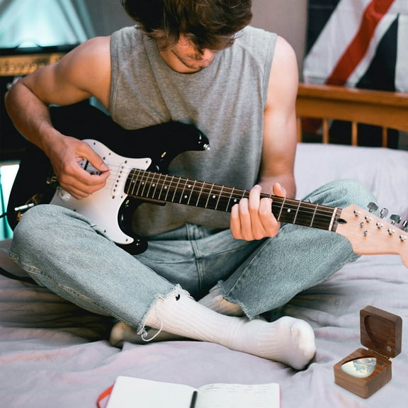 Mobutofu Guitar Accessory Composite Material Organizer 4.0x4.0x2.9in for Picks Storage