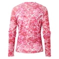 thumbnail image 4 of QHWAUAKFBN T Shirts For Women Loose Fit Floral Mesh Long Sleeve With Thumb Holes Stylish Fall Layering Shirt Tshirts Top, 4 of 5