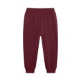 thumbnail image 5 of Boys And Girls Joger Elastic Waist Special Print Drawstring Sports Pants Wine 130, 5 of 5