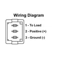 thumbnail image 2 of JR Interrupteur Multi-Usage 12575 12 Volts; Interrupteur Unique; Jeté Simple SPST; Rocker; Découpe 1.125 Pouces x 0.550 Pouces; Interrupteur 1.120 Pouces x 0.547 Pouces; Ambre Illuminé; Ivoire, 2 of 2