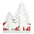 thumbnail image 3 of Northlight Reindeer Family with Glitter Trees Christmas Decoration - 11.5", 3 of 4