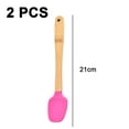 thumbnail image 2 of Juego de utensilios de cocina de silicona y madera de haya, ideal para cocinar, fácil de limpiar, seguro para utensilios de cocina antiadherentes Namotu CPB-US-YYM846-3, 2 of 5