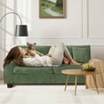 thumbnail image 3 of 71.25" Modern Loveseat Sofa for Living Room with Removable Sofa Cushion and Detachable Sofa Cover, Small Sofa for Small Space(Green), 3 of 7