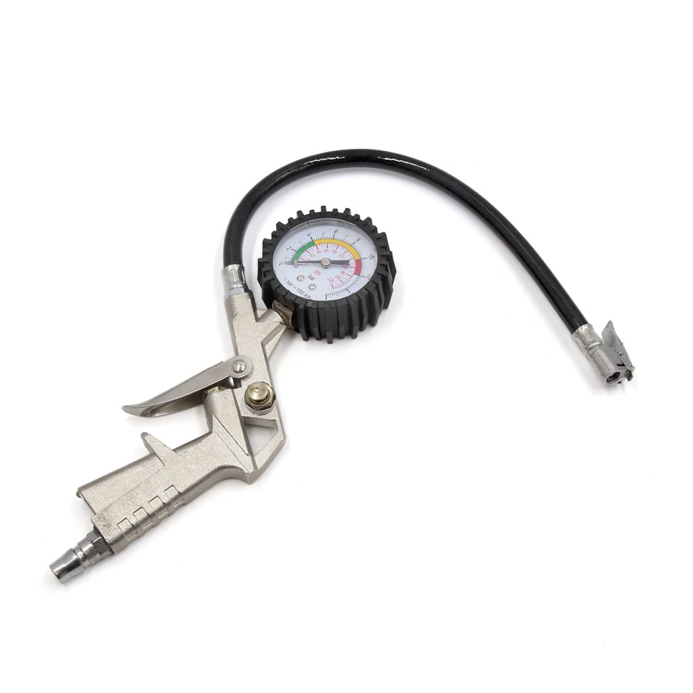 0-220Psi Tyre Tire Inflator Round Dial Air Pressure Gauge for Car