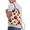thumbnail image 3 of Easygdp Fruit Apples Drawstring Backpack, Beach Sackpack, Travel Sackpack Lightweight for Sports, Gym, Travel, Swimming - Medium, 3 of 9