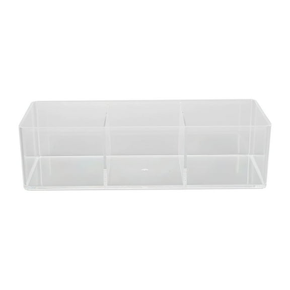 Storage Box, Drawer Organizer Set Dresser Desk Drawer Dividers Bathroom Vanity Cosmetic Makeup Trays Multipurpose Clear Plastic Storage for Jewelries Kitchen Gadgets and Offic, Storage Compartment*1