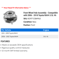thumbnail image 2 of Front Wheel Hub Assembly - Compatible with 2006 - 2018 Toyota RAV4 3.5L V6 2007 2008 2009 2010 2011 2012 2013 2014 2015 2016 2017, 2 of 2