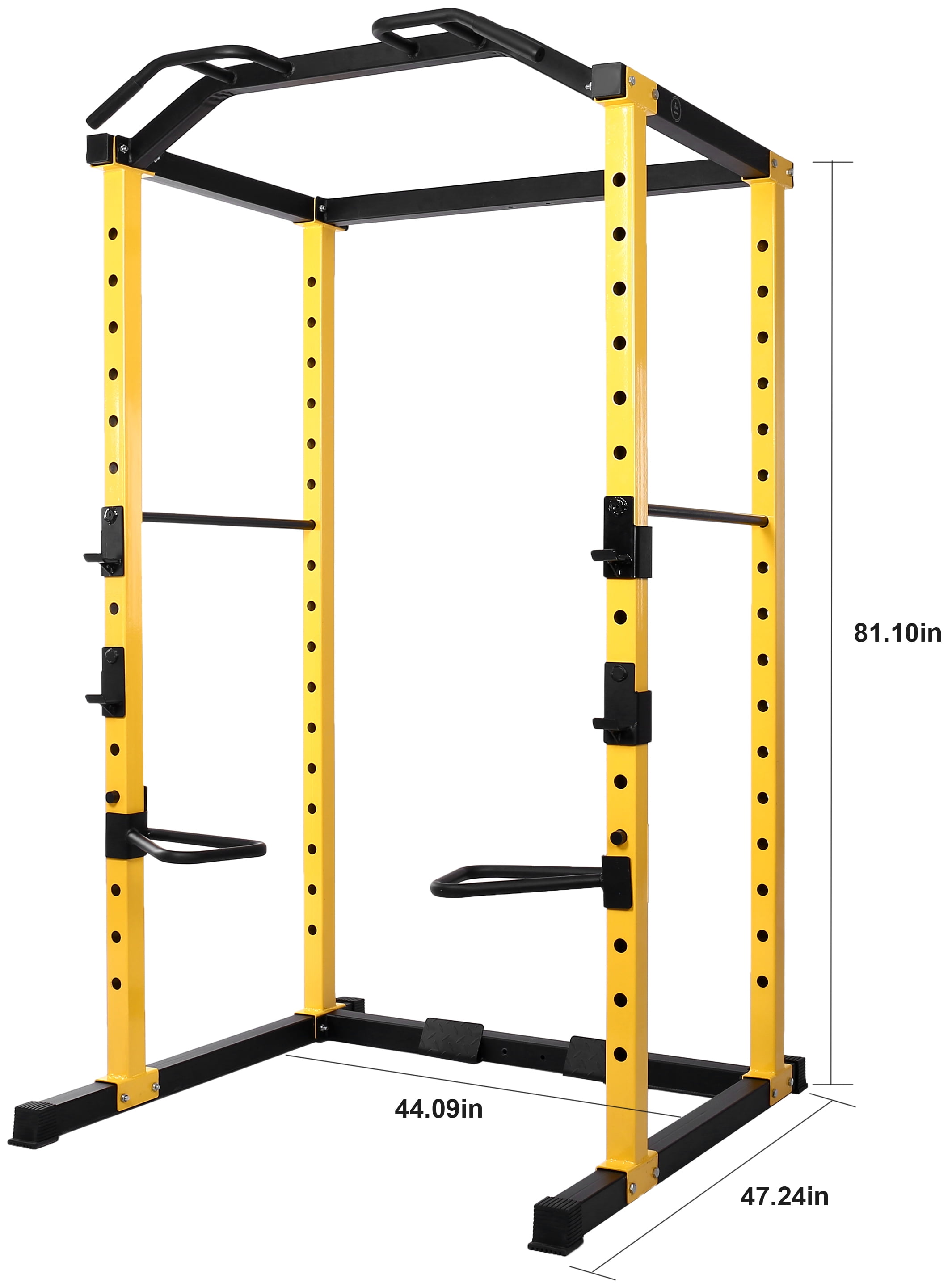 IFAST Multi-Functional Power Cage,Home Adjustable Pullup Squat Rack 1000Lbs Capacity Comprehensive Fitness Barbell Rack 