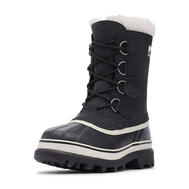 Bota Sorel Caribou Waterproof para mujer, color negro/piedra, 8.5 US