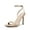 NUDE-PU, variant on BURUDANI Women’s High Stilettos Open Square Toe Ankle Strap Heels Sexy Comfort Strappy Dress Shoes Wedding Bridal Pumps Sandals