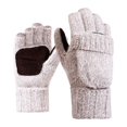 thumbnail image 2 of Flip Fingerless Gloves Tejer De Medio para Correr Niñas Otoño Beige Jinwen guantes sin dedos, 2 of 8