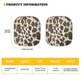 thumbnail image 5 of KUIFORTI Cow Print Car Sun Shade Windshield Funny Car Shades for Front Windows, Reusable Auto Sunshades for Most Sedans SUV and Trucks, Brown, 5 of 5