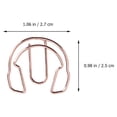thumbnail image 2 of CIMAXIC 12pcs Creative Musical Notes Instrument Style Paper Clips Bookmarks Mixed Style,1.06"X0.98"X0.04", 2 of 5