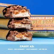 Barebells Protein Bars Peanut Butter - 24 Bars (2 Packs of 12), 20g High Protein Treats - Chocolate Peanut Butter Nutrition Bar with 1g Total Sugars - On-The-Go Breakfast or Post-Workout Snack