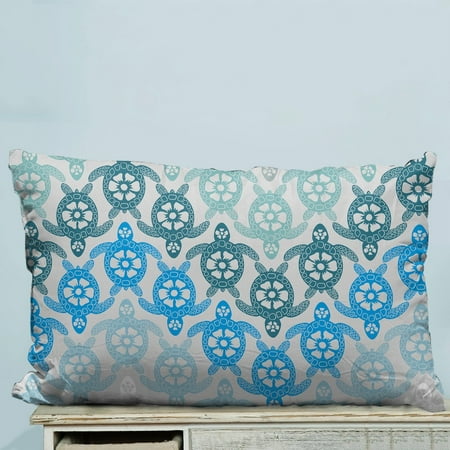 Gckg Light Blue Little Sea Turtle Pillow Case Pillow Cover Pillow