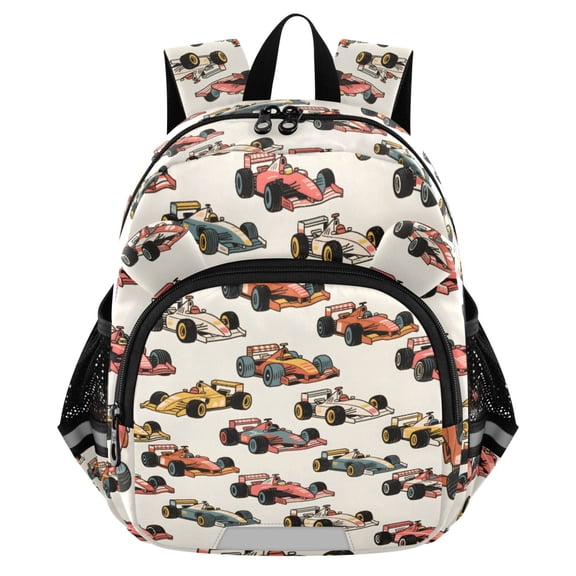 ALAZA Racing Cars Mini Backpack School Bookbag Age 3-7 Medium