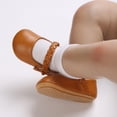 thumbnail image 4 of Yoyauz Baby Girl Mary Jane Shoes Anti Slip Rubber Sole Ballet Slippers Princess Dress Wedding Shoes Newborn Kids Shoes Toddler Shoes（0-12 Month）, 4 of 7