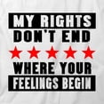 thumbnail image 2 of My Rights Don't End T-Shirt | Patriotic American White Tee Gift, 2 of 5