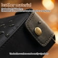 thumbnail image 6 of Valet Tray for Men,7.08"x 6.69"x1.89" PU Leather Catchall Tray for Nightstand or Entryway, Organizer for Keys, Wallet & Watch, Black, 6 of 10