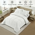 thumbnail image 4 of Swift Home Basic Down Alternative Comforter, All Season Hypoallergenic Cozy Comforter, Queen, White, 4 of 8